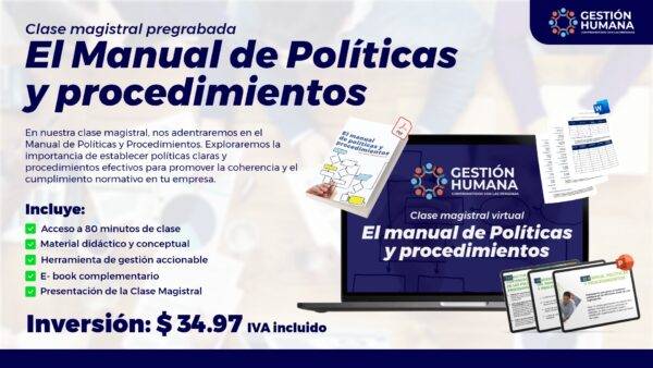 Clase magistral Pregrabada: El manual de políticas y procedimientos