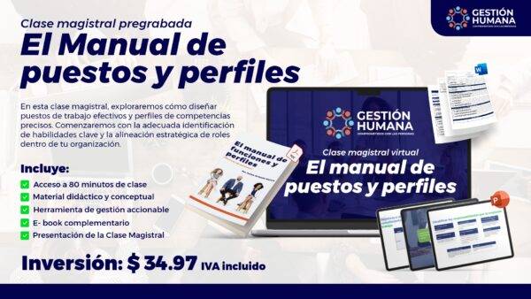 Clase magistral pregrabada: El manual de puestos y perfiles